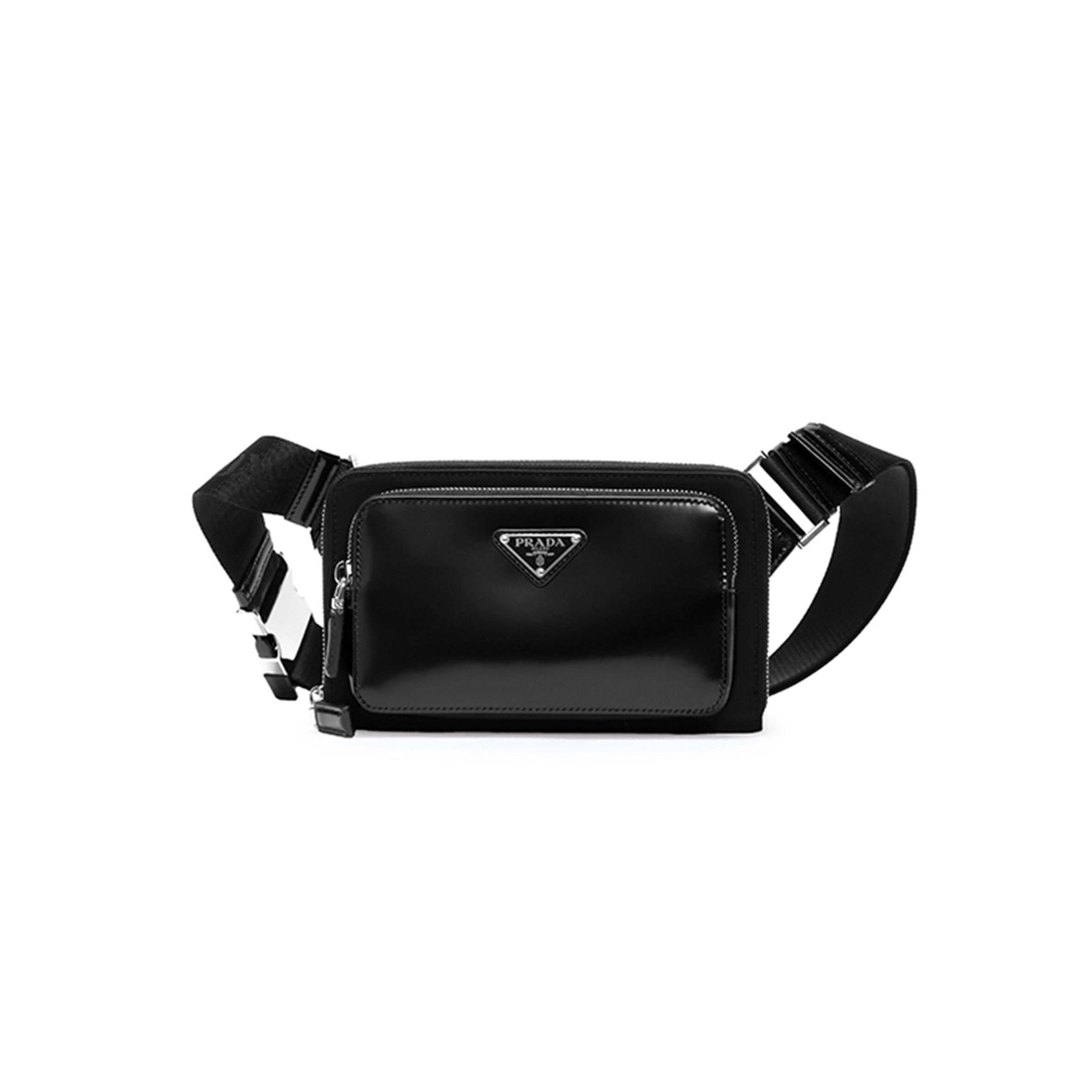 Pra*a saffiano leather belt bag 2vh156 (21*13*3cm)